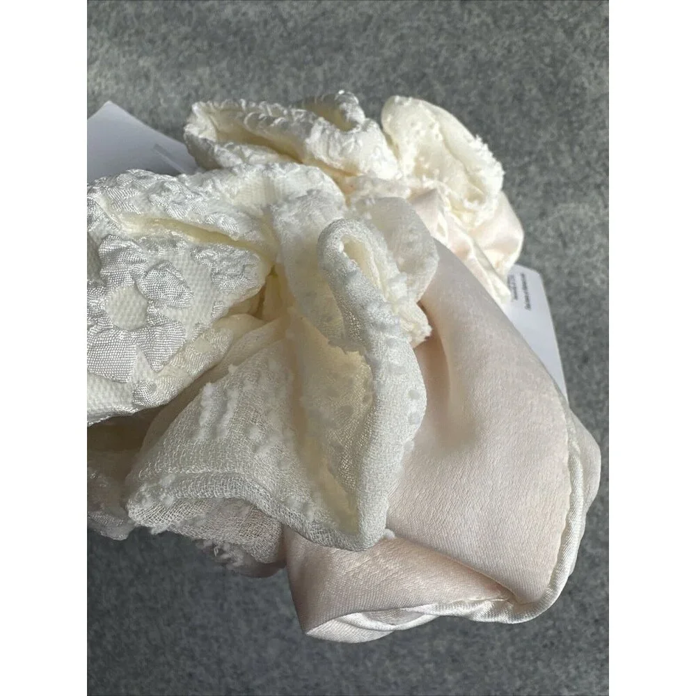 Time And Tru Hair Scrunchie Hair Band Set of 3 Cream Cottagecore Coquette Fairy - Picture 8 of 9